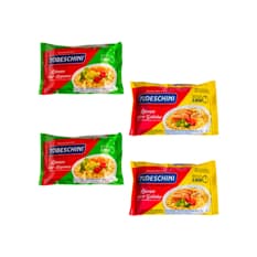 Combo de Fideos instantáneos sabor a legumbres Todeschini (85 g / 2.99 oz) + Fideos instantáneos sabor a pollo Todeschini (85 g / 2.99 oz)