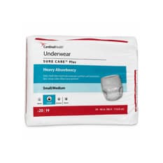 Pañales desechables para adultos tipo pants talla S/M Cardinal Health (20 U)