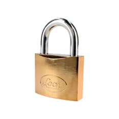 Candado de acero latonado 63 mm llave estándar Lock L22S63ELBB