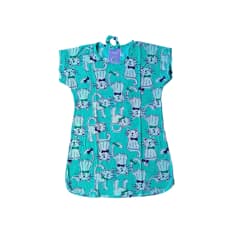 Juego de bata de casa verde y scrunchie para el cabello Alby (Talla: única)