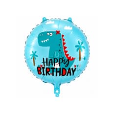 Globo con temática de dinosaurios y cartel de Happy Birthday Balloon (18 pulgadas)