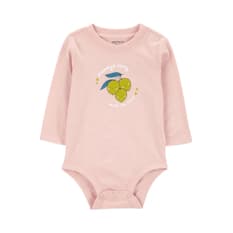 Body de manga larga baby lemons mommy & daddy Carter's (Talla-18 meses)