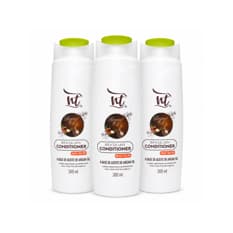 Acondicionador sin sal a base de aceite de argán Brazilian NT (3 x 300 ml / 10.1 fl.oz)