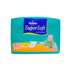 Pañales desechables para bebé más de 13 kg talla XL YourSun (16 U)