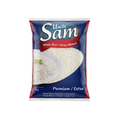 Arroz blanco grano largo Uncle Sam (1 kg / 2.2 lb)