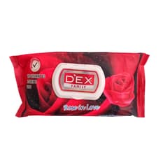 Toallitas húmedas de rosa Dex (72 U)