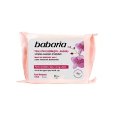 Toallitas desmaquilladoras con Rosa Mosqueta Babaria (25 U)