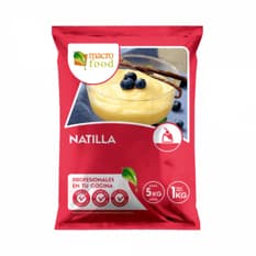 Natilla sabor vainilla con coco rallado Macro Food (1 kg / 2.2 lb)