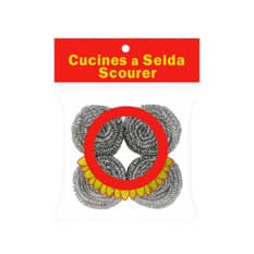 Estropajo de acero inoxidable (4 U)