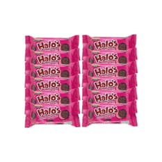 Galletas de chocolate rellenas con crema sabor fresa Victoria Garden Halo’s (12 x 30 g)