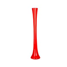 Florero de cristal redondo color rojo de 30 cm Casa y Menaje