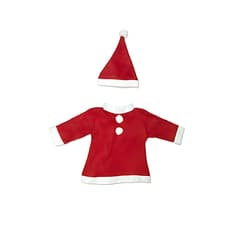 Traje de papá Noel para niña de 0 a 3 años