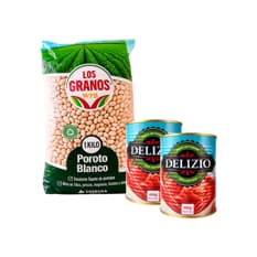 Combo: Poroto blancos + Pasta de Tomate