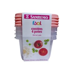 Conjunto de pozuelos plásticos Sanremo Ref: SR122/4C (4 x 360 ml)