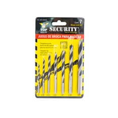 Juego de broca - barrenas - para taladrar madera Security (7 U)