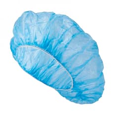 Gorro de quirófano de polipropileno hilado azul 21"