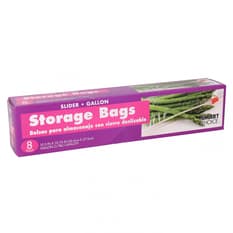 Bolsa plástica para almacenaje con cierre deslizable Smart Choice (8 U)