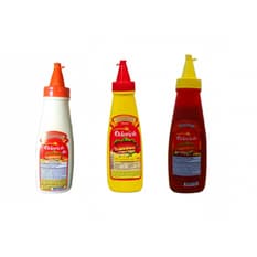 Combo: mayonesa + ketchup + mostaza