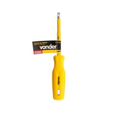 Destornillador de paleta 1/8" x 4" con varilla aislada Vonder