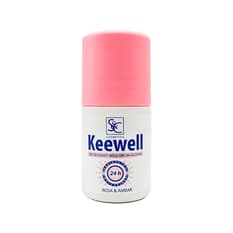 Desodorante roll-on sin alcohol rosa y ámbar Keewell (90 ml)