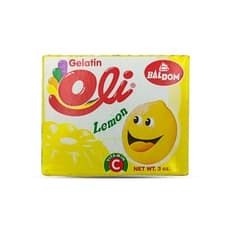 Gelatina sabor limón Oli (85 g / 3 oz)