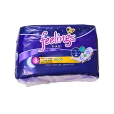 Toallas sanitarias nocturnas con alas Feelings (8 U)
