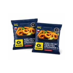 Anillos de merluza apanados con trozos de cebolla El Golfo ( 2 x 300 g / 10.58 oz)