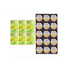 Combo  Galletas de mantequilla Sabrosísimo (15 x 72 g / 2.54 oz) + Uvas verdes en almíbar Sabrosísimo (6 x 425 g / 14.99 oz)