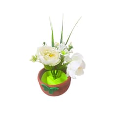 Arreglo floral artificial en maceta pequeña Torbex