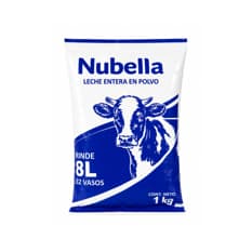 Leche en polvo entera Nubella (1 kg / 2.2 lb)