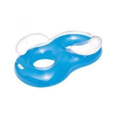 Balsa inflable de doble anillo de color azul Bestway