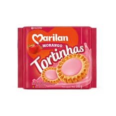 Galletas dulces con relleno sabor fresa Tortinhas Marilan (300 g / 10.58 oz)