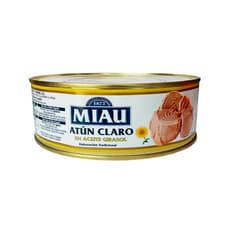 Atún claro en aceite de girasol Miau (900 g / 1.98 lb)