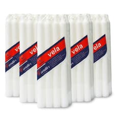 Velas blancas de cera Ifa Corp. (5 x 8 U)