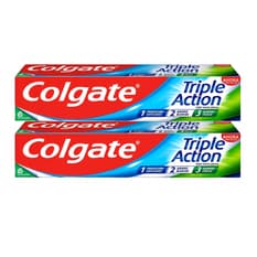 Pasta de dientes triple acción sabor menta intenso Colgate (2 x 75 ml)