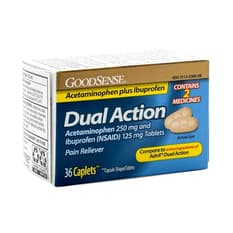 Acetaminofén 250 mg + Ibuprofeno 125 mg GoodSense (36 tabletas)
