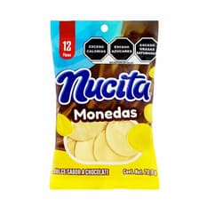 Dulce sabor a chocolate Monedas Nucita (70.8 g / 2.5 oz)