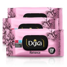 Toallitas húmedas con aroma a romance Doxa (3 x 120 U)