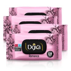 Toallitas húmedas con aroma a romance Doxa (4 x 120 U)