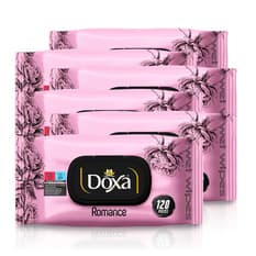 Toallitas húmedas con aroma a romance Doxa (6 x 120 U)