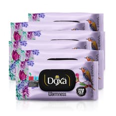 Toallitas húmedas con aroma cálido Doxa (6 x 120 U)