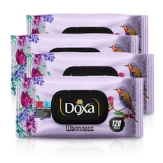 Toallitas húmedas con aroma cálido Doxa (4 x 120 U)