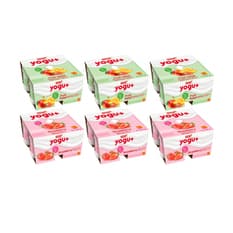 Supercombo: Yogur pasteurizado sabor a fresa + Yogur pasteurizado sabor a macedonia
