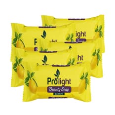 Jabón de belleza con fragancia a limón Prolight (5 x 100 g / 3.52 oz)