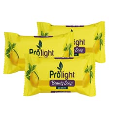 Jabón de belleza con fragancia a limón Prolight (3 x 100 g / 3.52 oz)