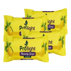 Jabón de belleza con fragancia a limón Prolight (4 x 100 g / 3.52 oz)