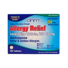 Loratadina 10 mg Ohm (30 tabletas)