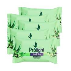 Jabón de belleza con fragancia aloe vera Prolight (5 x 100 g / 3.52 oz)