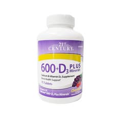 Calcio + Vitamina D3 21st Century (75 tabletas)