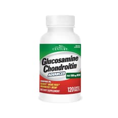 Suplemento de glucosamina y condroitina 21st Century (120 tabletas)